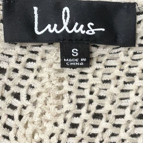 Lulus Write Me a Poem Beige Loose Knit Oversized Beachy Sweater Size Small - Picture 6 of 13